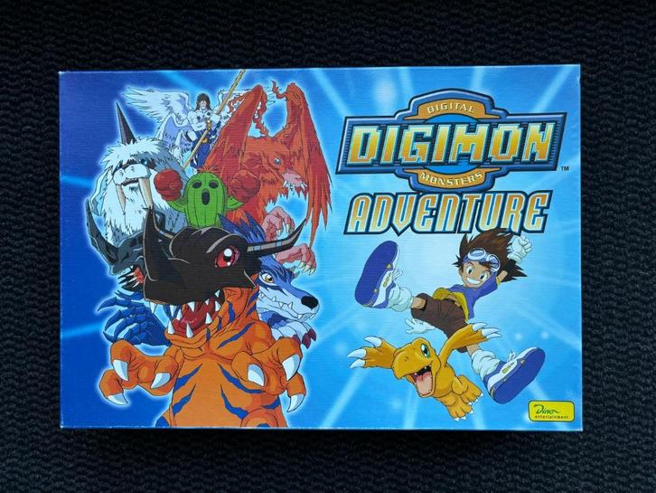 Digimon Adventure bordspel 2001 van Dino Entertainment, Hobby en Vrije tijd, Gezelschapsspellen | Bordspellen, Gebruikt, Een of twee spelers