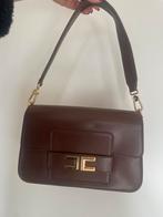 Elisabetta Franchi handtas leer, Ophalen of Verzenden, Zo goed als nieuw, Bruin, Handtas