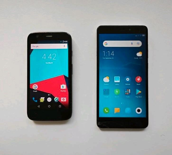 2x telefoon (Xiaomi Redmi Note 4 + Motorola Moto G), Telecommunicatie, Mobiele telefoons | Overige merken, Gebruikt, Zonder abonnement