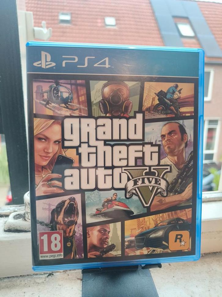 GTA 5 - PlayStation 4, Spelcomputers en Games, Games | Sony PlayStation 4, Zo goed als nieuw, Avontuur en Actie, 1 speler, Vanaf 18 jaar