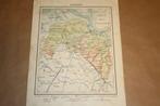 Antieke provinciekaart - Groningen - Circa 1920, Boeken, Atlassen en Landkaarten, Gelezen, Ophalen of Verzenden, Landkaart, 1800 tot 2000