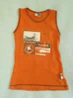 1 EURO OF GRATIS Oranje jongenshemdje stoere legerprints 116, Ophalen of Verzenden, Zo goed als nieuw, Jongen, Shirt of Longsleeve
