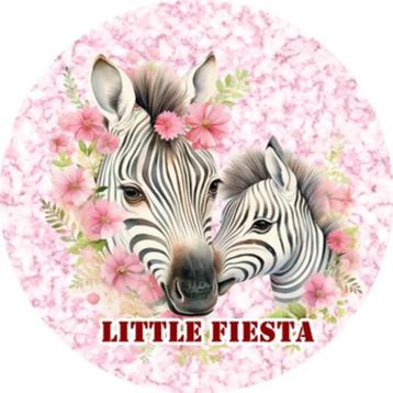 LF3979 ouwel zebra 20x4,7cm eetbare cupcake rondjes vers beschikbaar voor biedingen