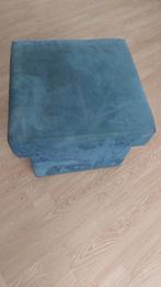 Blauwe Poef met Opbergruimte, Ophalen, Hout, Minder dan 50 cm, Gebruikt