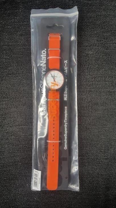 Superdry horloge (oranje-wit-zwart, nieuw!), Sieraden, Tassen en Uiterlijk, Horloges | Heren, Nieuw, Polshorloge, Overige merken