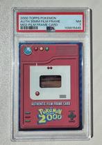 Pokemon TOPPS 2000 the movie - Authentic film frame - PSA7, Ophalen of Verzenden, Zo goed als nieuw, Losse kaart, Foil