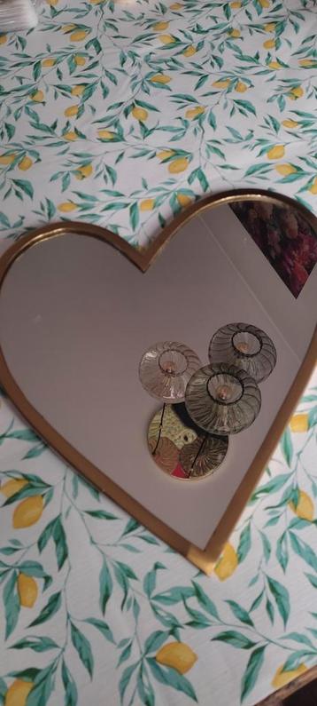 VT wonen gouden hartjes spiegel  beschikbaar voor biedingen