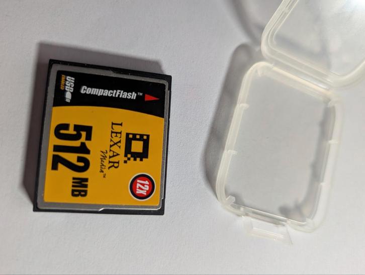 Compact Flash card 512MB van Lexar, Audio, Tv en Foto, Fotografie | Geheugenkaarten, Zo goed als nieuw, Compact Flash (CF), Minder dan 2 GB