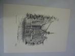 Kees Koster -  Afbeeldingen tekening Heusden, Antiek en Kunst, Verzenden