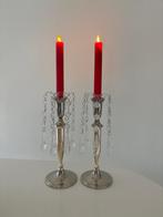 Bobeche kunststof met 6 pegels 2 stuks, Ophalen of Verzenden, Gebruikt, Kunststof