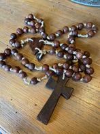 Vintage grote houten rozenkrans, Paternoster, Ophalen of Verzenden