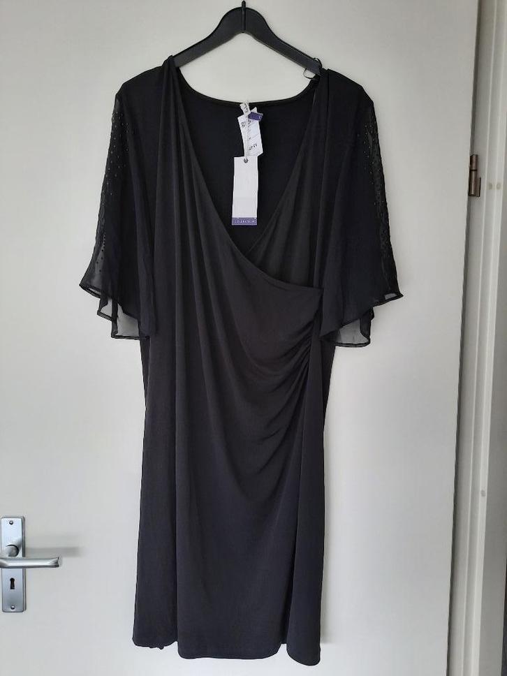 Miss Etam Plus jurk met studs zwart XXL, Kleding | Dames, Jurken, Zo goed als nieuw, Maat 46/48 (XL) of groter, Zwart, Boven de knie