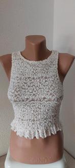 Cropped topje van Zara maat M creme wit, Maat 38/40 (M), Wit, Ophalen of Verzenden, Zo goed als nieuw