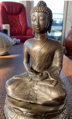 Te koop Budha beeld , zilver/Brons, Huis en Inrichting, Woonaccessoires | Boeddhabeelden, Ophalen of Verzenden, Zo goed als nieuw
