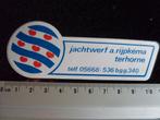 sticker jachtwerf A. Rijpkema terhorne logo, Verzenden, Zo goed als nieuw, Bedrijf of Vereniging