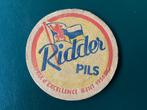 Ridder Pils bierviltjes uit Maastricht bierviltje o.a.1958., Ophalen of Verzenden, Gebruikt, Viltje(s), Overige merken