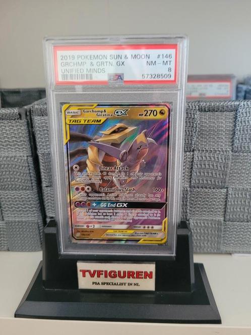 Garchomp & Giratina pokemon Psa kaart Unified minds, Hobby en Vrije tijd, Verzamelkaartspellen | Pokémon, Zo goed als nieuw, Ophalen of Verzenden