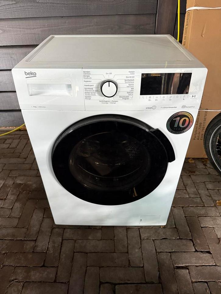 Beko WTV8140CSB1 Wasmachine 8kg, Witgoed en Apparatuur, Wasmachines, Gebruikt, Voorlader, 6 tot 8 kg, 85 tot 90 cm, 1200 tot 1600 toeren