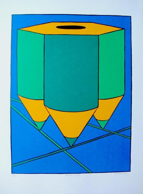 Zeefdruk voor jubileum Artibus Utrecht, Antiek en Kunst, Kunst | Litho's en Zeefdrukken, Ophalen