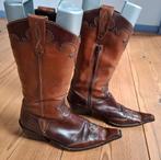 Donkerbruine "Scavesti" dames cowboylaarzen. Mt.41., Hoge laarzen, Scavesti, Bruin, Ophalen of Verzenden