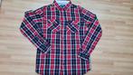 Stoere geruite blouse met lange mouw!, Kinderen en Baby's, Jongen of Meisje, Ophalen of Verzenden, Zo goed als nieuw, Overhemd of Blouse