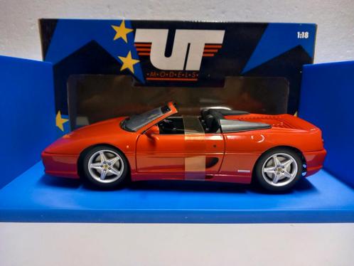 Ferrari 355 cabriolet Spyder rood UT Models metal 1:18 KRD, Hobby en Vrije tijd, Modelauto's | 1:18, Zo goed als nieuw, Auto, UT Models