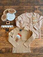 Baby girl setje vestje dirkje, shirtje wibra beige maat 68, Ophalen of Verzenden, Nieuw, Meisje, Setje