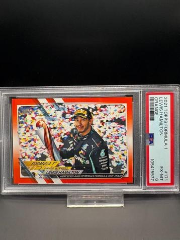 2021 Topps Chrome F1 Lewis Hamilton #171 PSA 6 Orange 21/25 beschikbaar voor biedingen