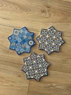 3x Andalusië/Spaanse onderzetters, Ophalen of Verzenden, Zo goed als nieuw, Glas of Kopje