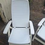 2 tuinstoelen!, Ophalen, Gebruikt, Kunststof, Verstelbaar