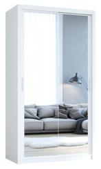 Kledingkast Wit 120 cm Incl. Inhoud en spiegeldeuren NIEUW, Nieuw, Ophalen of Verzenden
