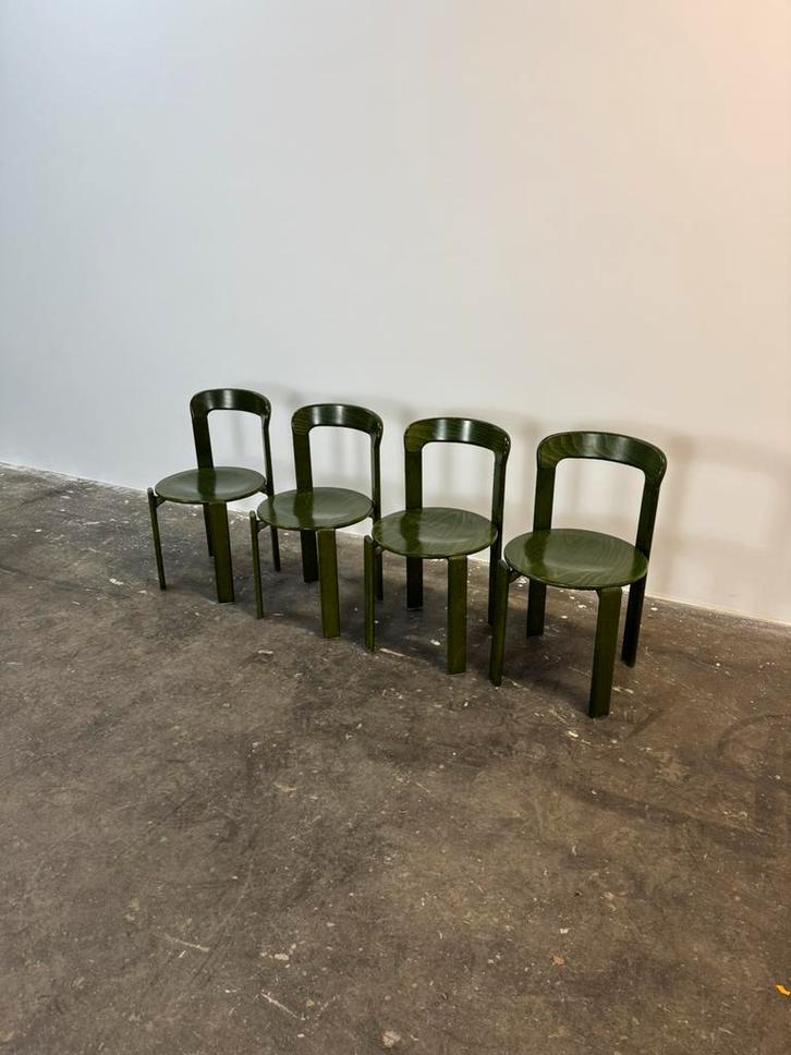 100+ Bruno Rey Kusch Co Hay stoelen groen, Antiek en Kunst, Antiek | Meubels | Stoelen en Banken, Ophalen