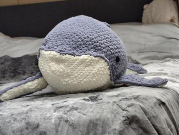 Nieuwe walvis, ca 80 cm lang, zacht en knuffelig beschikbaar voor biedingen
