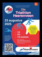 1 startbewijs voor 1/8 triathlon dames Heerenveen 23 aug2025, Ophalen of Verzenden, Zo goed als nieuw, Overige typen, Overige merken