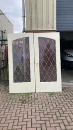 Binnendeuren dubbel glas&lood, Doe-het-zelf en Verbouw, Deuren en Horren, Ophalen of Verzenden, Glas, Binnendeur, 200 tot 215 cm