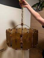 Messing lampen met rookglas, Ophalen, Gebruikt, Rond