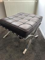 Lederen ottoman, Ophalen, Modern design, 50 tot 75 cm, Zo goed als nieuw