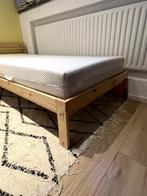 IKEA Single Bed + Mattress (NEIDEN + LURÖY + ÅBYGDA), Ophalen, 90 cm, Eenpersoons, Bruin