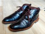 Floris van Bommel Halfhoge veterschoen maat 9,5 z.g.a.n., Zwart, Boots, Floris van Bommel, Ophalen of Verzenden