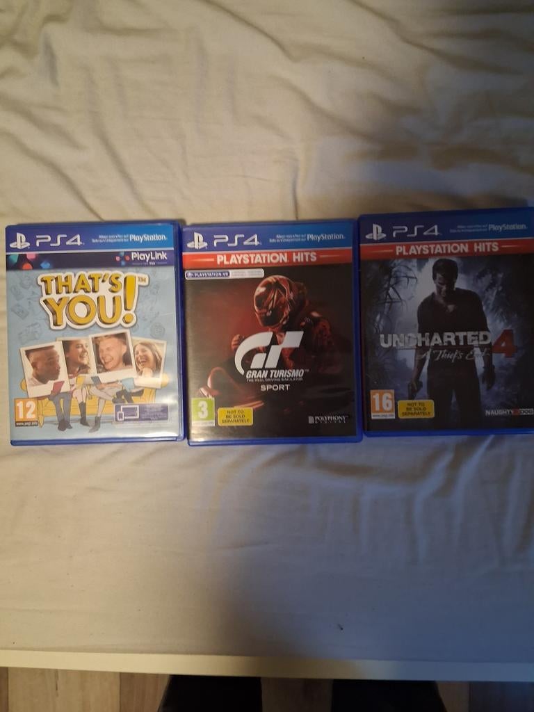 PS4 Games: Gran Turismo, That's You, Uncharted 4, Ophalen