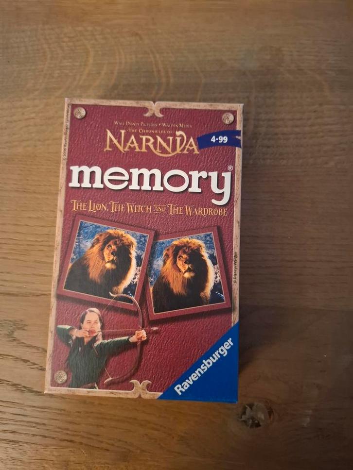 Narnia Memory - Walt Disney - Compleet!, Hobby en Vrije tijd, Gezelschapsspellen | Bordspellen, Gebruikt, Een of twee spelers