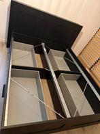 Brimnes bedframe met lades zwart 160 cm, Ophalen, Zwart, Tweepersoons, Zo goed als nieuw