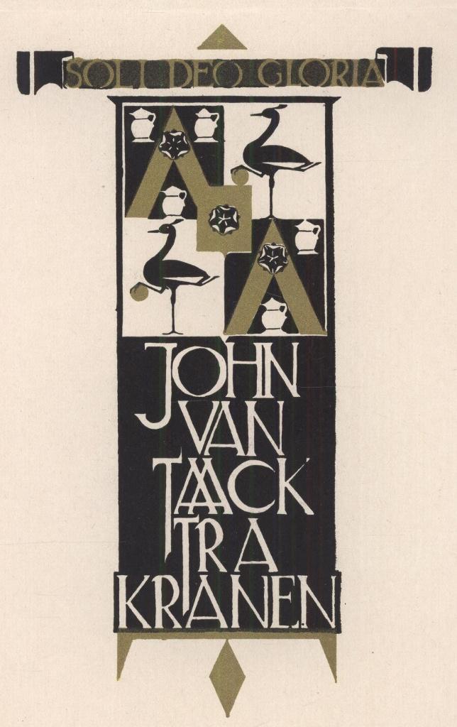 1504 Ex Libris Nederland : Jeanne Bieruma Oosting, 1926, Antiek en Kunst, Kunst | Etsen en Gravures, Verzenden