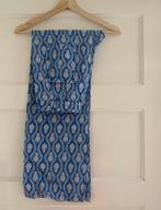 Katoenen broek blauw Zara met print, Zara, Zo goed als nieuw, Maat 34 (XS) of kleiner, Lang