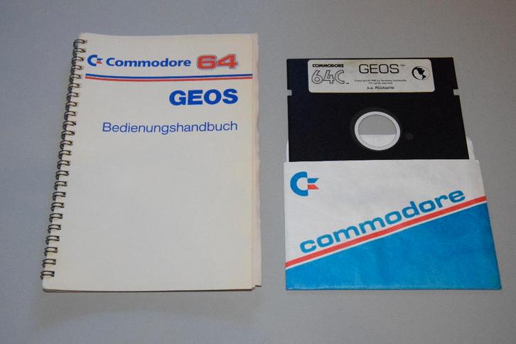 Commodore 64 (C64) : GEOS Floppy & Handleiding, Computers en Software, Vintage Computers, Ophalen of Verzenden