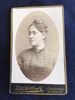 CDV, INDISCHE DAME, H.W. Wollrabe, Den Haag, Carte de Visite, Ophalen of Verzenden, Voor 1940, Gebruikt, Foto