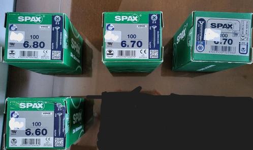 Nieuw 4 verschillende lengtes Spax schroeven 6.0 Nu voor 5, Doe-het-zelf en Verbouw, IJzerwaren en Bevestigingsmiddelen, Nieuw