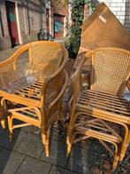 Riteten stoel 4 voor, Tuin en Terras, Ophalen of Verzenden, Zo goed als nieuw