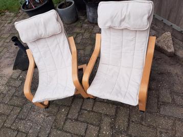 Kinderstoel fauteuils 2x Ikea crèmekleurig  beschikbaar voor biedingen