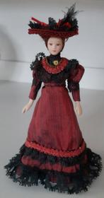 Victoriaanse dame met hoed 1:12, Ophalen of Verzenden, Zo goed als nieuw, Popje